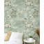 Rouleau de papier peint à motif de fleurs de cerisier vert sauge