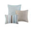 Courtepointe 6 pièces avec coussins brodés, très grand / très grand bleu, style floral en microfibre, brossé réversible, broderie classique feuille-126363482-126363479