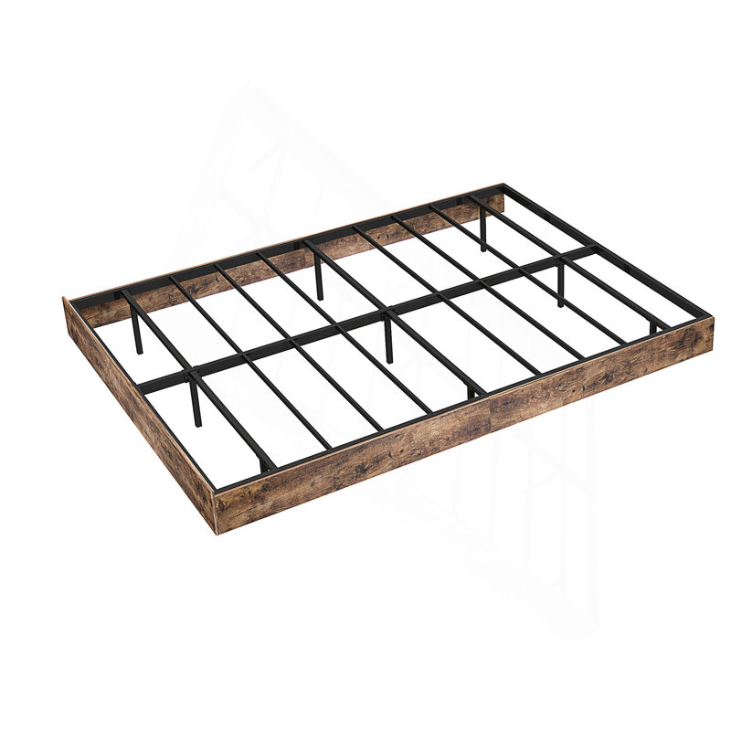 Cadre de lit flottant pour grand lit avec lumières DEL, plateforme en métal robuste, Grand lit
