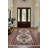 Nancy Collection Digital Print Cotton-Polyester Burgundy Beige Moroccan Rug-1913703282