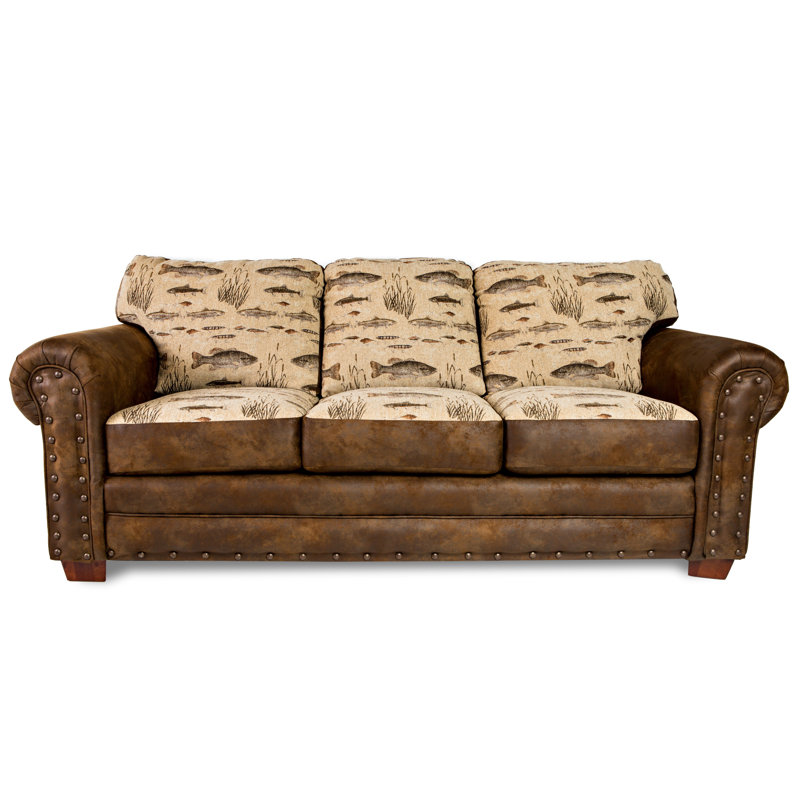 Canapé-lit à accoudoirs arrondis 88 po Sapphire, Beige