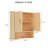 Wall Mounted Bathroom Medicine Cabinet With Open Shelves & Metal Handle-121933149