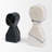 Shadow White & Black Marble Bookends