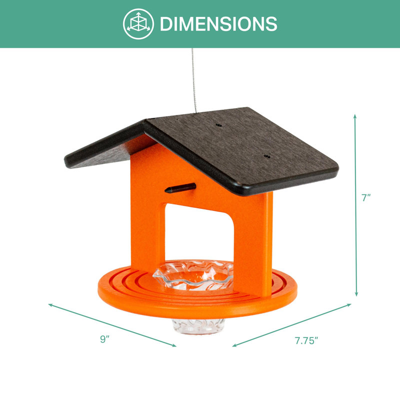 Station d'alimentation suspendue, Noir / orange, H 7,25 po x l 9,25 po x P 7,75 po