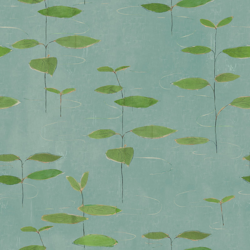 Paule Marrot Floral Wallpaper Double Roll, Green