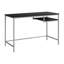 Bureau d'ordinateur, bureau personnel, ordinateur portable, L 48 po, travail, stratifié brun, métal gris, contemporain, moderne-117340002