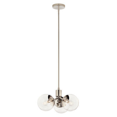 Steel Dimmable Globe Chandelier