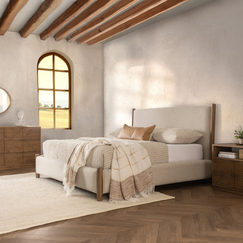 Bennington Upholstered Fabric Bed, King