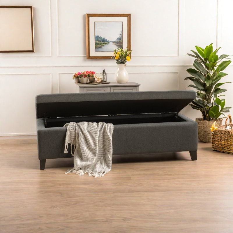 OTTOMAN HARTFORD STORAGE, Gris foncé