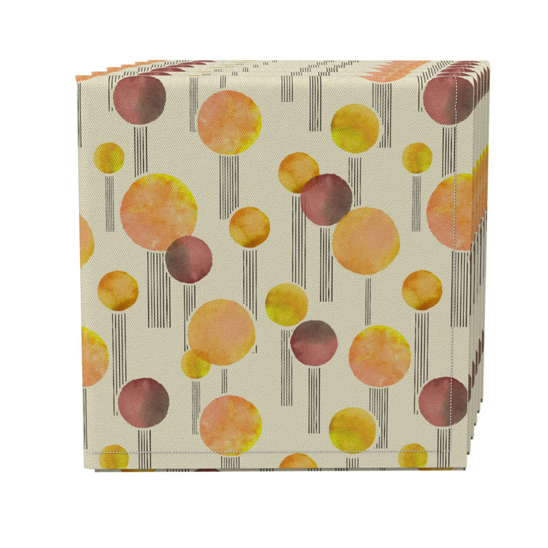 Cotton Twill Polka Dots Square Napkin