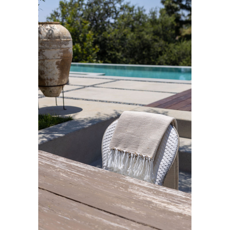 Athena Hand-loomed Throw Blanket, Natural