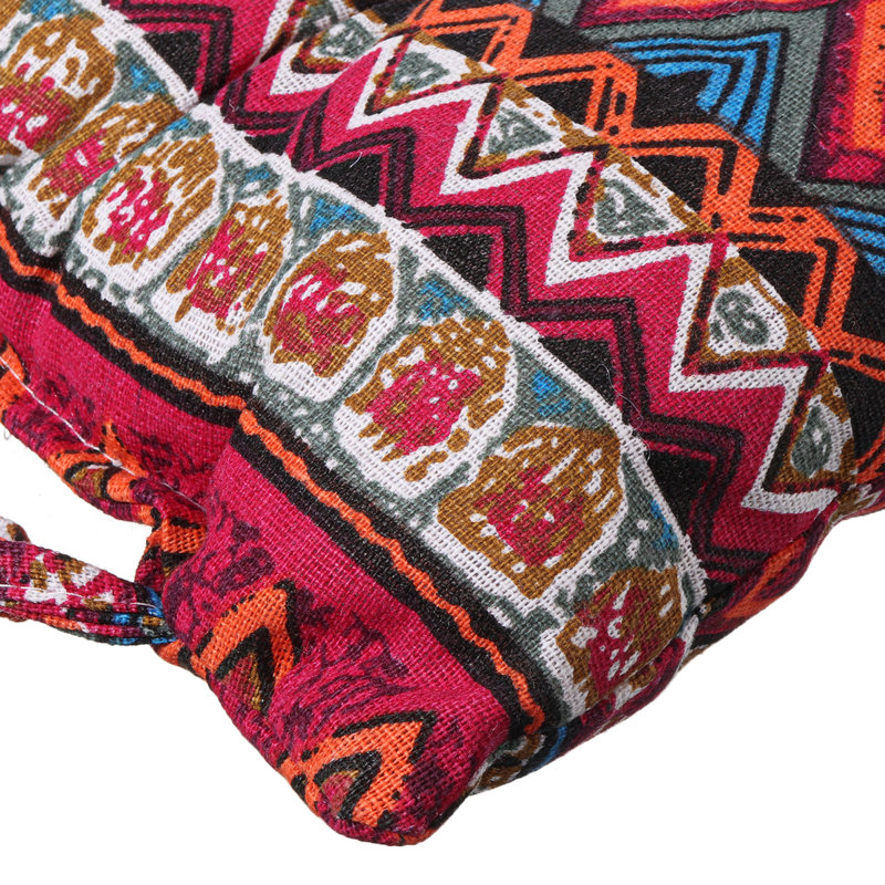 Coussin de siège d’extérieur en lin doux de bureau personnel, Rouge, H 0,1 po x l 15,8 po x P 15,8 po