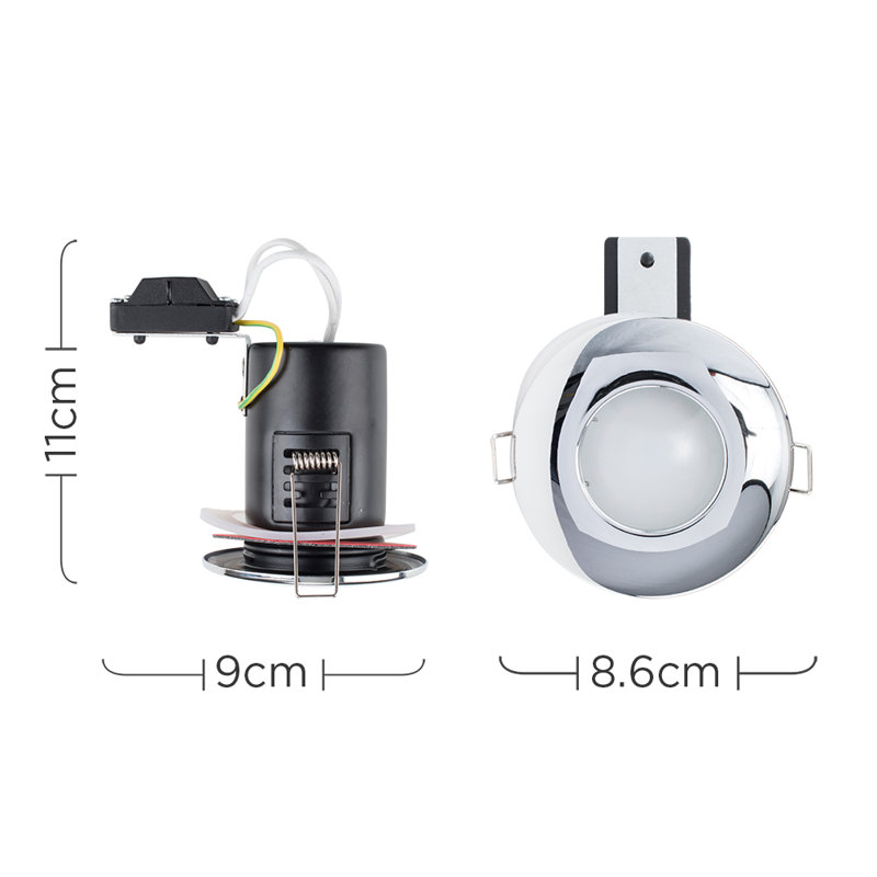 8.6cm Retrofit Downlight, Chrome, Cool White