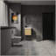 Ensemble de meuble-lavabo mural 20 po avec lavabo en céramique, armoire de rangement avec portes, ensemble d'armoire de salle de bain