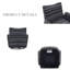 Fauteuil demi-tonneau rembourré et pivotant rembourré