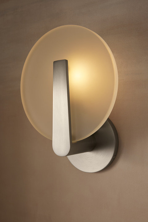 Hint One-Light Sconce, Brushed Nickel
