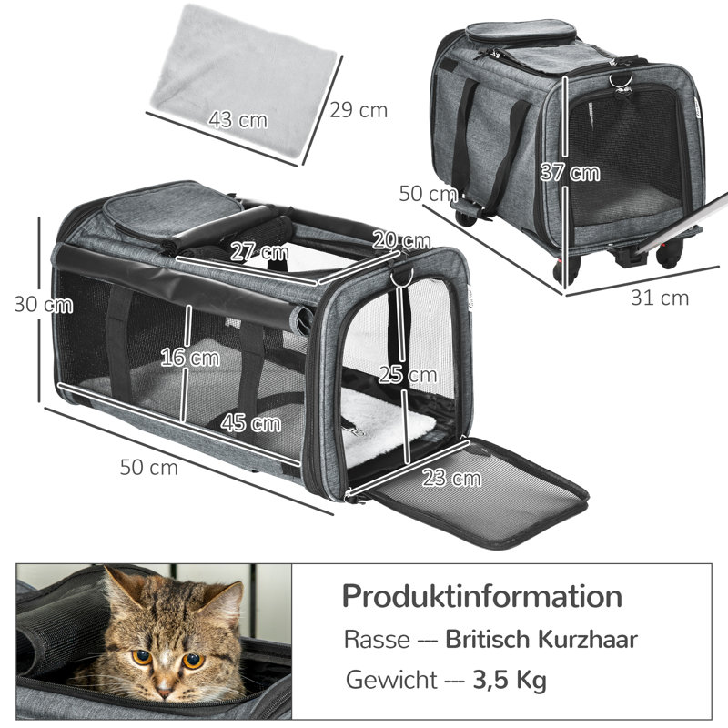 Pet Carrier with 2 Doors