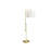 Lighting, 63"H, Floor Lamp, Brass Metal, Ivory / Cream Shade, Contemporary-946997860