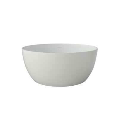 51" Solid Surface Freestanding Soaking Round Tub