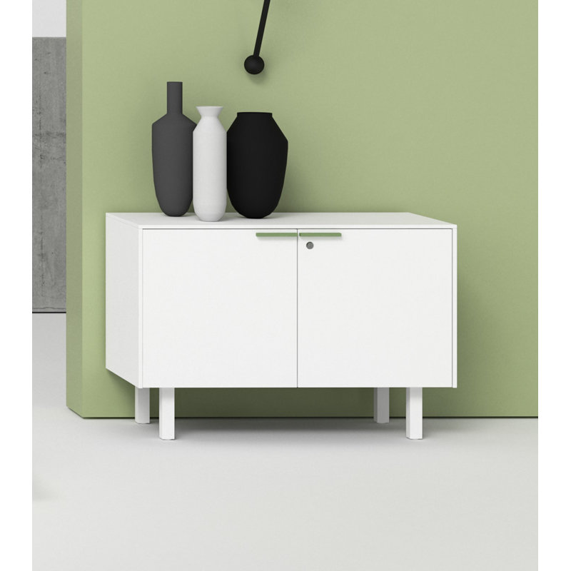 Alyworth 102.4cm Sideboard, White/Green