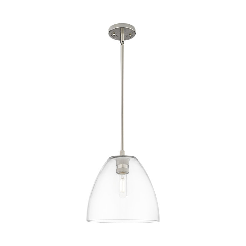Kehlani - Luminaire suspendu 1 tige Bristol, Laiton brossé, H 38,75 po x l 12 po x P 12 po