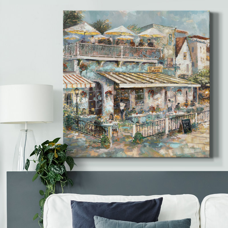 «Rooftop Cafe Détail I», reproduction d'art sur toile tendue, H 40 po x l 40 po x P 1 po