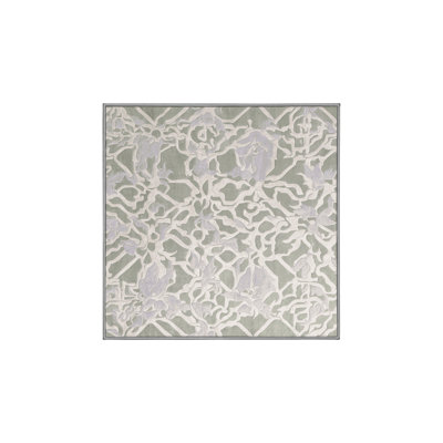 Tapis gris soyeux et moelleux