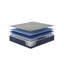 Matelas double à double refroidissement avec changement de phase et durabilité - bleu marine, mousse viscoélastique imprégnée de gel de 84 lb, soutien, circulation d'air améliorée - bleu-1297158066