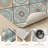 Mandala Tile Non-Slip Washable Kitchen Mats