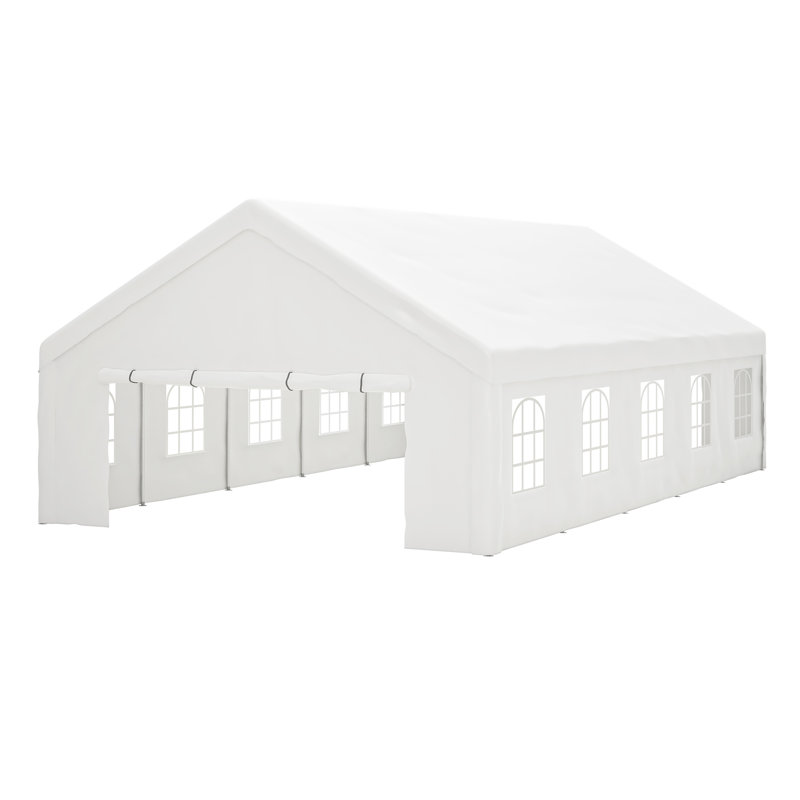 Party Tent Heavy Duty Wedding Tent with Storage Bags, 12 ft. H x 20 ft. W x 32 ft. D