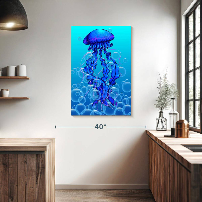 Brampt Jellyfish Bubbles, 39" H x 26" W