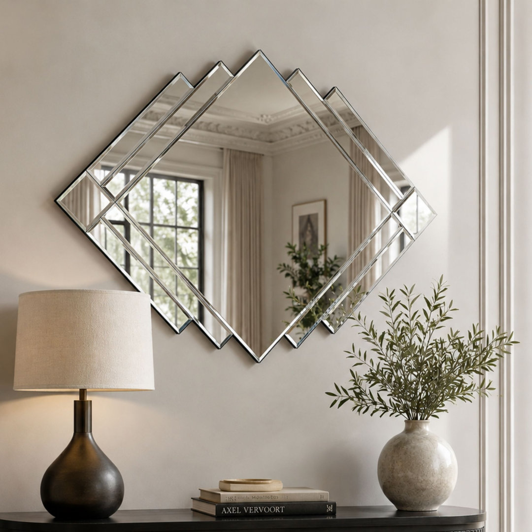 Bluxome Art Deco Inspired Bevelled Accent Mirror