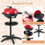 Barbecue électrique électrique 1350W antiadhésif à 4 températures pour le camping extérieur - rouge