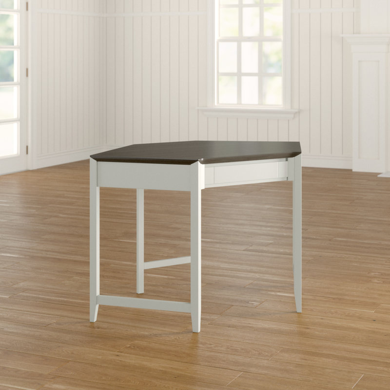 Southall Solid Wood Computer Desk, Grey Weathered Oak