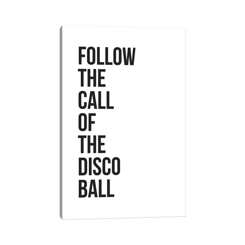 Disco Ball by The Native State - Wrapped Canvas Print, 45.72cm H x 30.48cm W x 1.91cm D