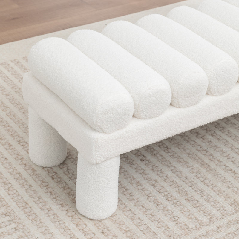 Banc rembourré Modern, White