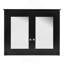 Armoire à pharmacie, armoire de rangement murale pour salle de bain, armoire murale moderne avec 2 miroirs et armoire d'appoint-228456636