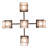 Egremt 5 - Light Dimmable Square / Rectangle Chandelier