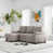 Light Gray Linen Blend