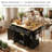 54" Kitchen Island Center with Drop Leaf-1420222006
