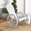 Ensemble de chaises haute en PEHD pour l'extérieur, ensemble de 2 chaises hautes Adirondack