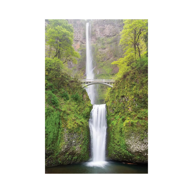 Oregon, Columbia River Gorge National Scenic Area, Multnomah Falls by Jamie & Judy Wild - Wrapped Canvas Print