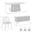 Ensemble de salle à manger ovale L 79 po x l 43 po Flitwick Aarush-98202726-98202728
