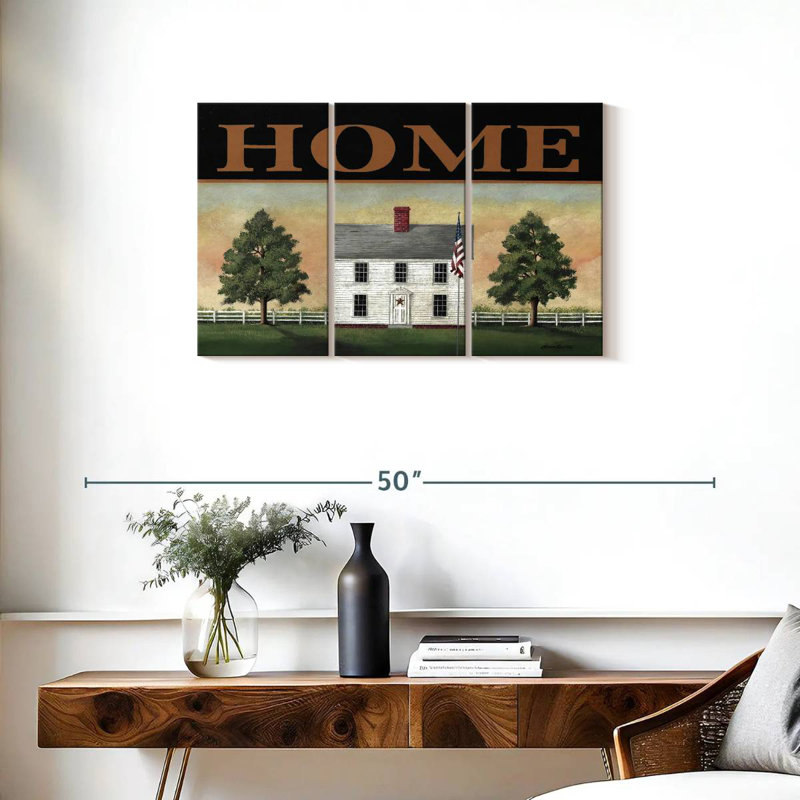 Kema Colonial Home Wall Sign, 20" H x 33" W