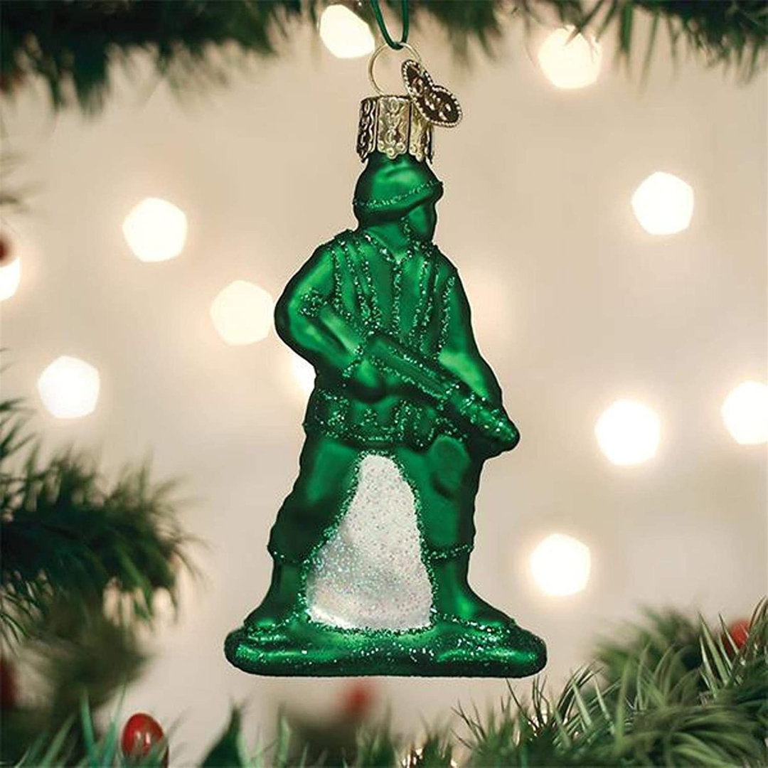 1'' Handmade Glass Hanging Figurine Ornament Old World Christmas