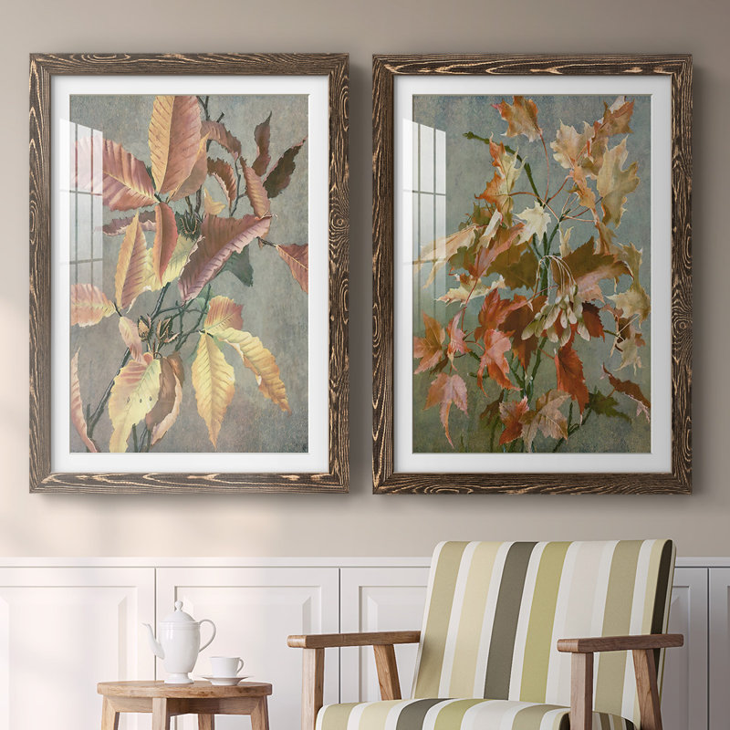 «Antique Autumn I», reproduction encadrée de qualité supérieure - prête à être accrochée, Noyer