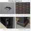 Bulhary Square Propane Gas Fire Pit Table, 50000 BTU Rattan Smokeless Firepit Patio Heater with Glass Screen