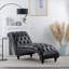 Chaise longue sans accoudoirs touffetée