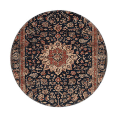 Tapis d'intérieur et d'extérieur brun Persian