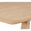 Stratos Wood 96" Dining Table in Raw Oak Finish with Clean Modern Design
